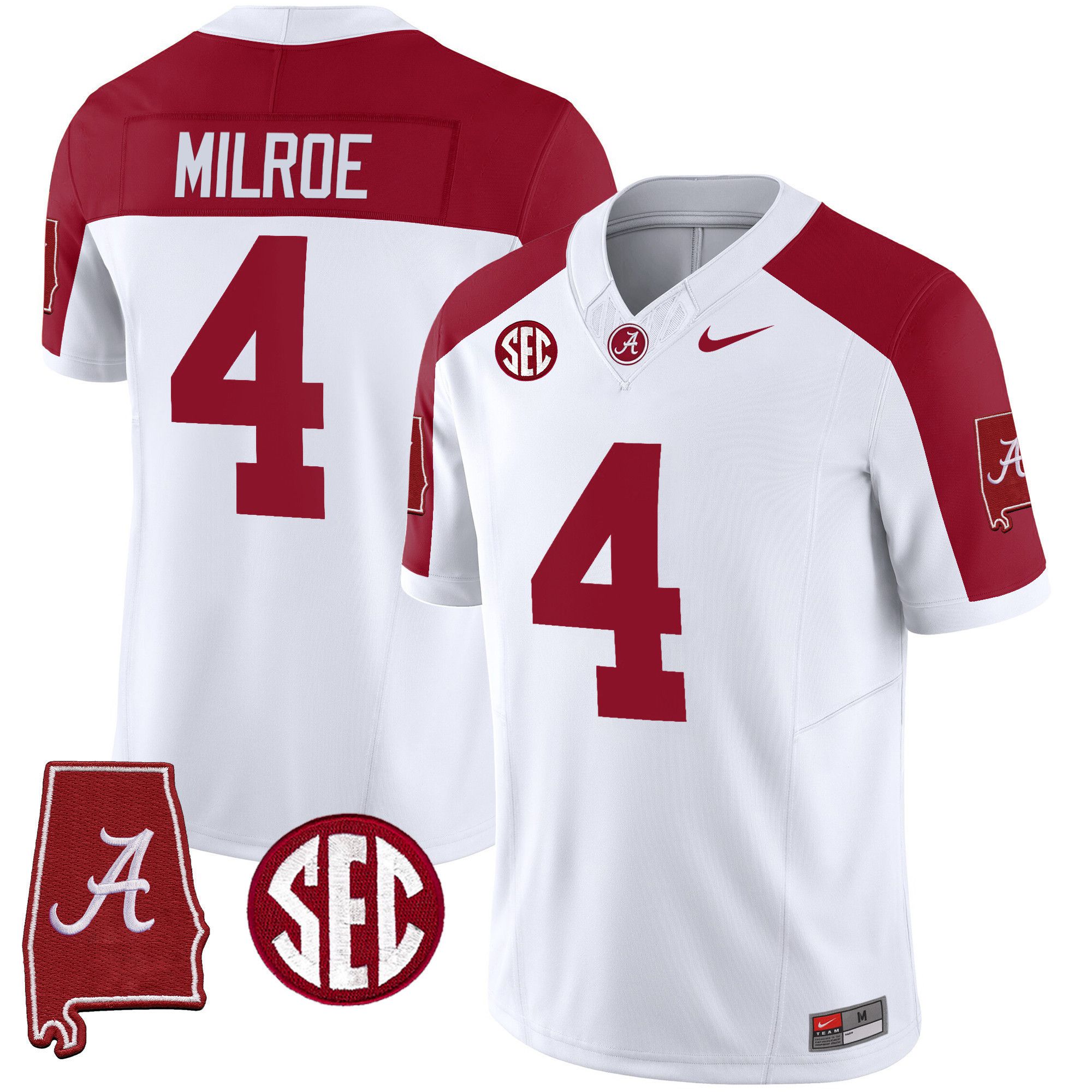 Men Alabama Crimson Tide #4 Milrow White 2024 Nike Vapor Limited NCAA Jersey style 1->indianapolis colts->NFL Jersey